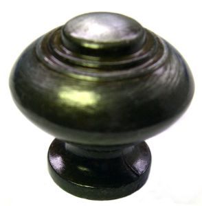 Poignée pour meuble bouton rond ancien vieux fer zamac diamètre Ø30mm - Shepherd Hardware