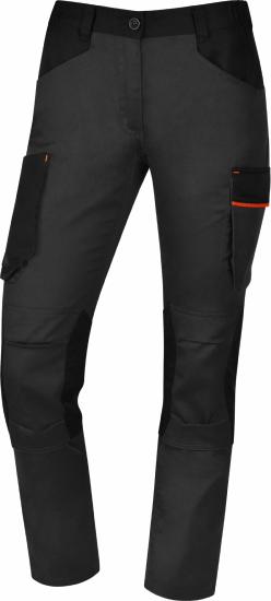PANTALON DE TRAVAIL FEMME MACH2 GRIS/ORANGE