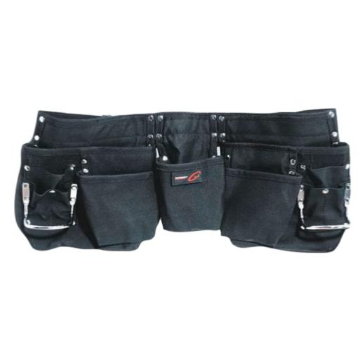 Porte outils cuir multi-poches avec ceinture nylon - Outifrance