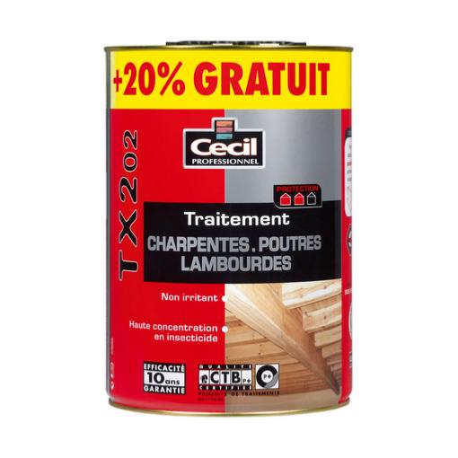Traitement Charpente Poutre Lambourde TX202 Insecticide Incolore Cecil Traitement Charpente Poutre Lambourde TX202 Insecticide Incolore Cecil