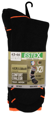 CHAUSSETTE NAMUR LOT DE 2 PAIRES 39-42