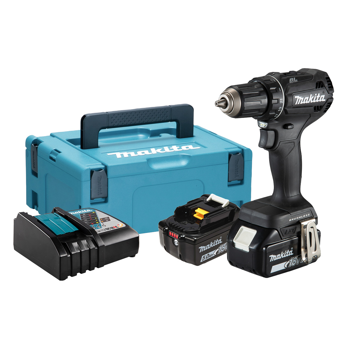 Visseuse Perceuse DDF485RTJB 18V 5Ah 13mm 50Nm (Coffret) - Makita