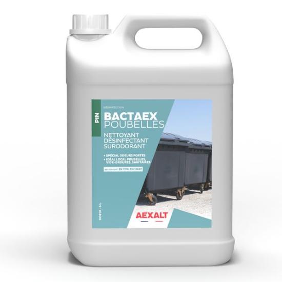 Désinfectant nettoyant BACTAEX POUBELLES anti odeurs fortes et bactéries ND310 (5L) - Aexalt