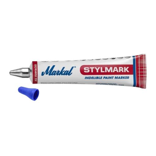 Marqueur à peinture industriel indélébile bille Ø3mm tube 50ml (Bleu) - Wilmart