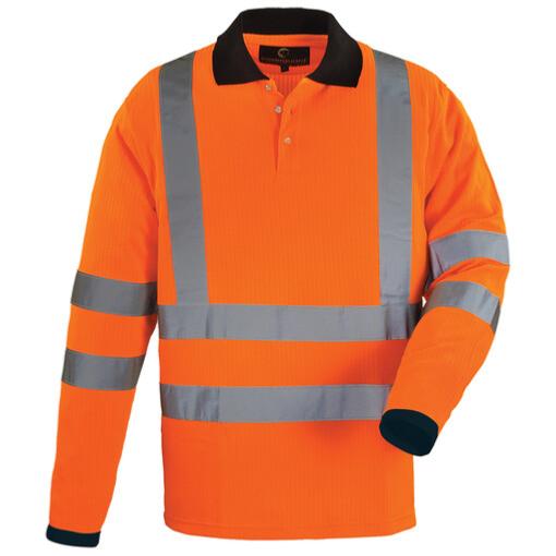 Polo t-shirt haute visibilité à bandes réfléchissantes orange YARD - Coverguard