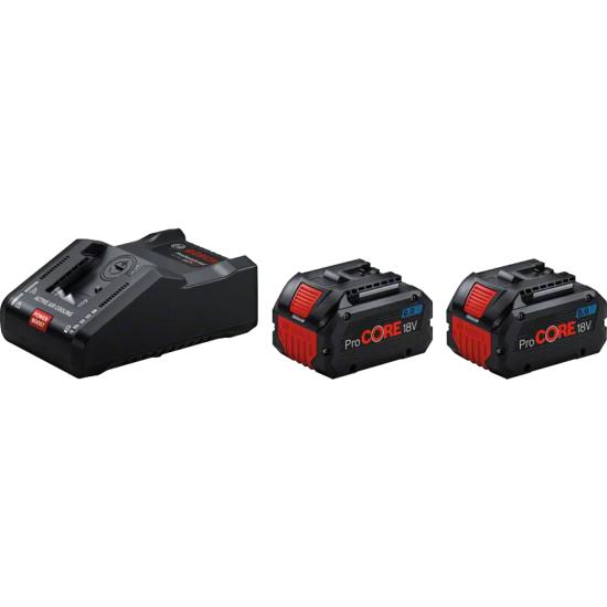 Pack 2 batteries ProCORE 18V 8Ah + Chargeur ULTRA Rapide GAL18V-160C Bluetooth® - Bosch