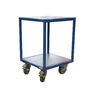 Servante tabli 2 plateaux bois 600 x 600 mm 400 kg 880010502 - FIMM