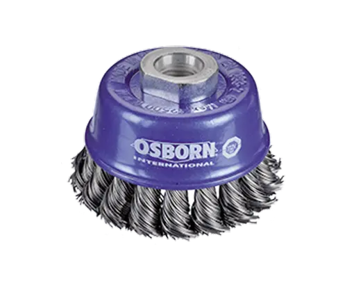 BROSSE COUPE Ø65 MM AL. M14X2,0 ACIER TORSADÉ 0,50 MM