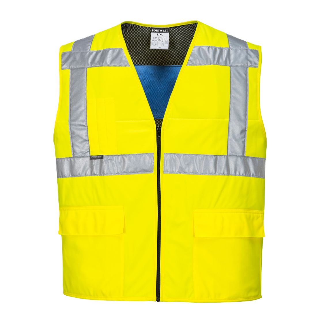GILET HV RAFRAICHISSANT JAUNE CV02 S/M - PORTWEST