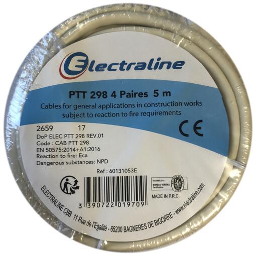 Bobine PTT 298 Ivoire (5m) - Electraline