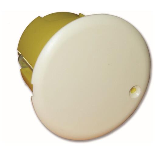 Boîte d'encastrement ronde placo Ø44x38mm jaune - Electraline