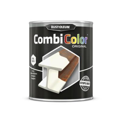 Peinture CombiColor Mtal 0,75L Blanc Brillant RAL 9010 (7392.0.75) - Rust Oleum
