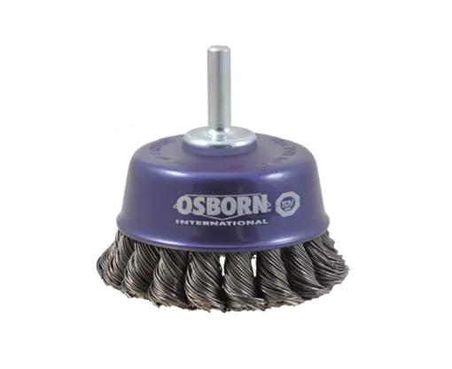 BROSSE COUPE SUR TIGE DE 6 MM Ø65 MM ACIER TORSADÉ 0,50 MM