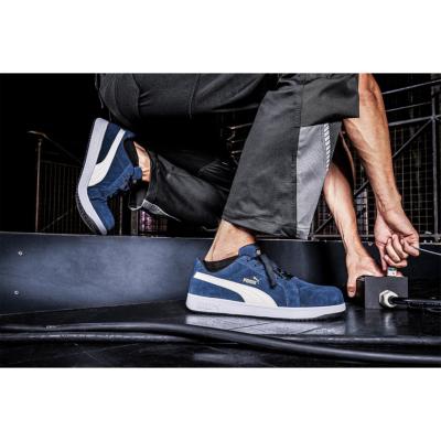 Chaussure sécurité ICONIC SUEDE NAVY LOW S1PL ESD FO HRO SR 640020 - Puma Safety