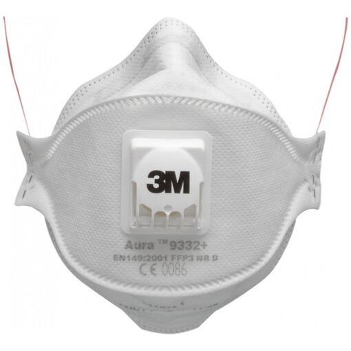Masque anti-poussières jetable Aura™ 9332+ ffp3 50x vme (Lot de 10) - 3M