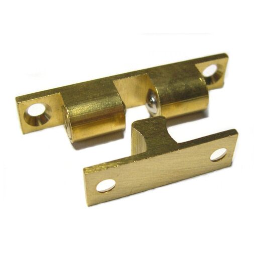 Loqueteau 2 billes laiton poli 11 x 15 mm - Shepherd Hardware