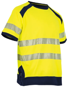 TEE SHIRT MANCHE COURTE HAUTE VISIBILITE HALOGENE JAUNE M