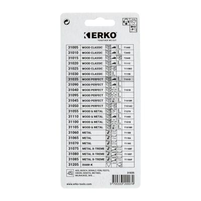 Lames de scie sauteuse bois coupe nette (Lot de 5) - Erko