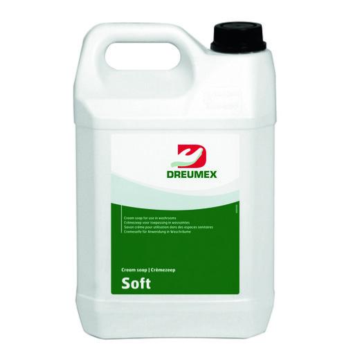 Savon crème liquide "Soft" lavante main PH neutre liquide recharge (5L) - Dreumex