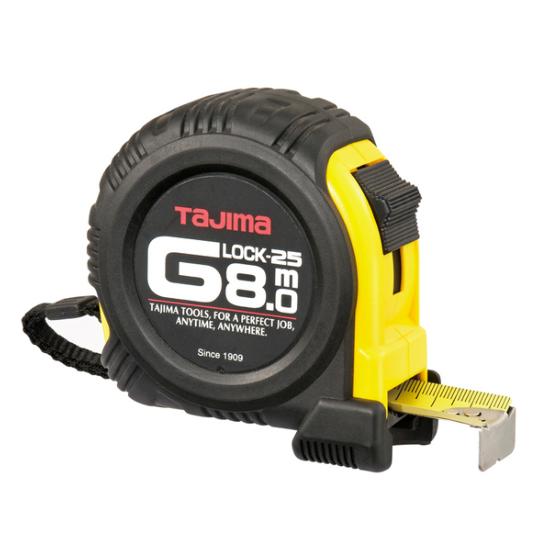 Mètre à ruban résistant magnétique G-Lock 8m - Tajima