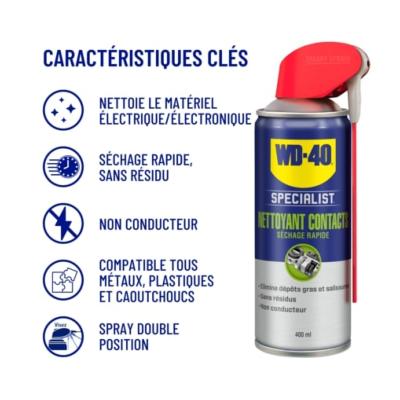 Nettoyant contacts Specialist® sur équipement électrique - WD40