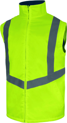 PARKA HAUTE VISIBILITE OPTIMUM3 5 EN 1 JAUNE FLUO/BLEU MARINE