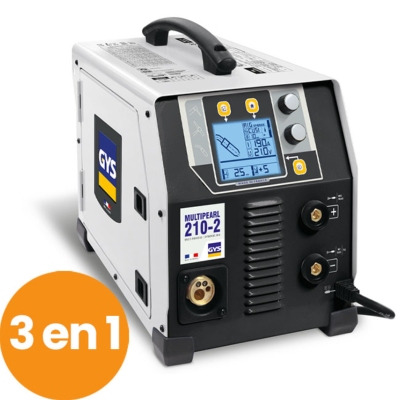 Poste Multiprocédés MULTIPEARL 210-2 MIG/MAG TIG DC MMA (Équipé) - GYS