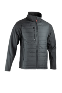 VESTE BI MATIERE SOFT NOIR T3