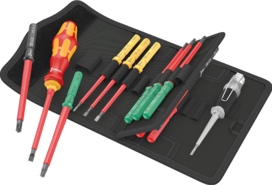 TOURNEVIS MULTILAMES ISOLE KRAFTFORM KOMPAKT VDE UNIVERSAL 1 TIE (JEU DE 16) - Wera