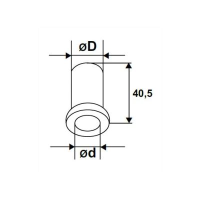 Douille de réduction PVC composite 40,5mm Ø12-14,5 (5115029) - Torbel Industrie