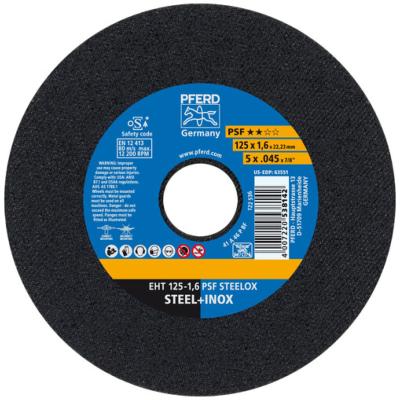 Disque  trononner EHT 125-1,6 PSF STEELOX 538142 (Lot x25) - Pferd