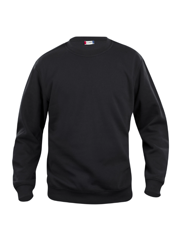 SWEATSHIRT BASIC ROUNDNECK NOIR S - Clique