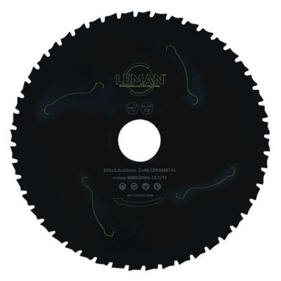 Lame scie circulaire "cramique mtal" pour mtaux pastille triangulaire 123 - Leman