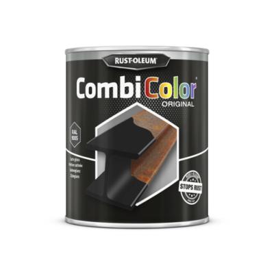 Peinture CombiColor Mtal 0,75L Noir Brillant RAL 9005 (7379.0.75) - Rust Oleum