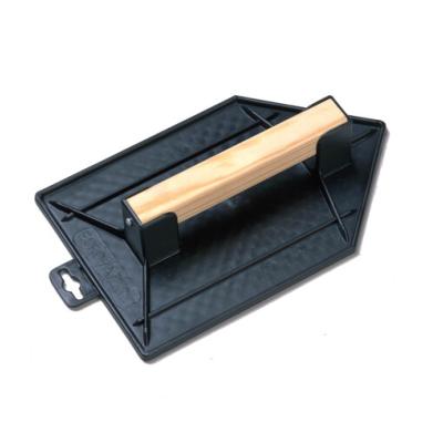 Taloche pointue polystyrne choc noir manche bois nervur 14x8cm - Vinmer