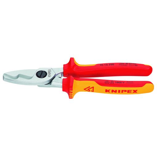 Coupe-câbles à double tranchants 200 mm Isolé 1000V - Knipex