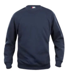 SWEATSHIRT BASIC ROUNDNECK DARK NAVY S