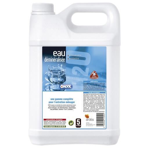 Eau déminéralisée pour circuit refroidissement, batterie, réservoir (5L) - Onyx