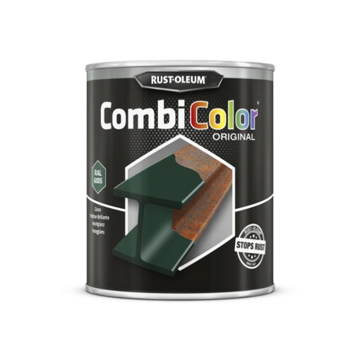 Peinture CombiColor® Métal 0,75L Vert mousse Brillant RAL 6005 (7337.0.75) - Rust Oleum