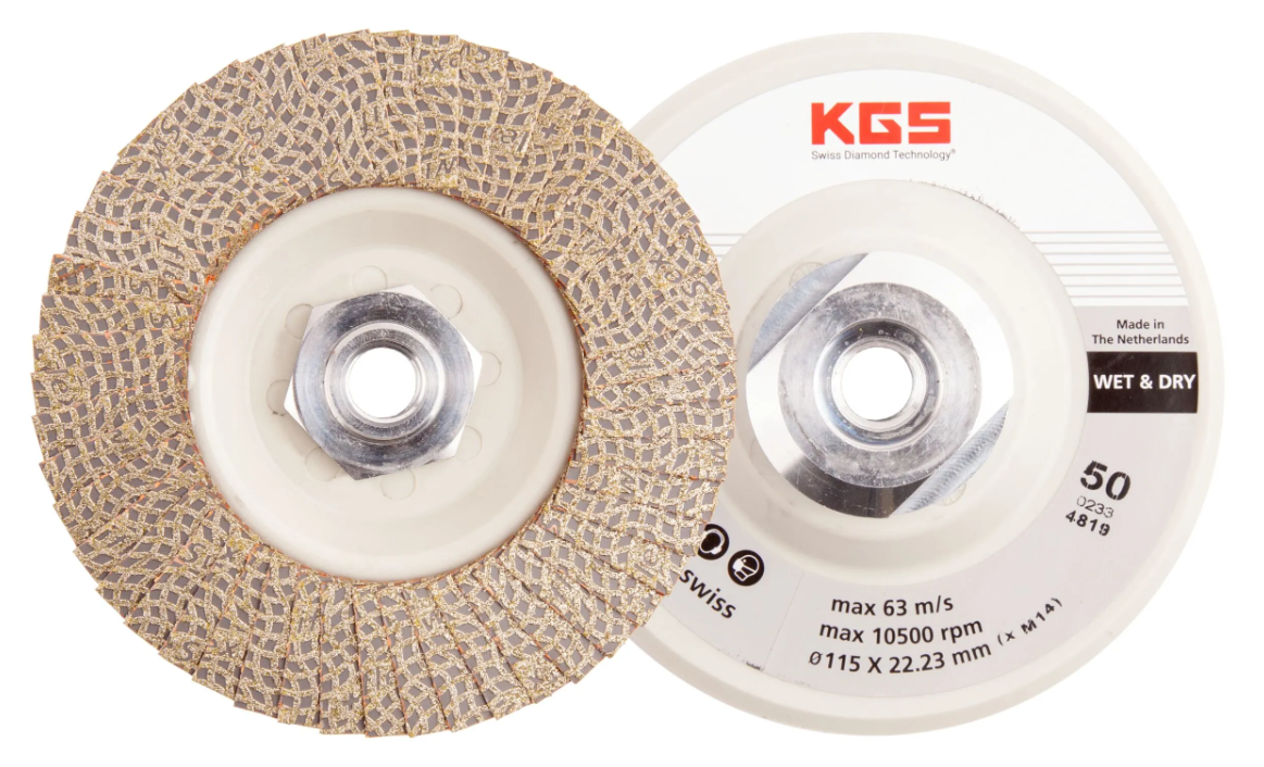 DISQUE A LAMELLES DIAMANTEES HYBRID® Ø125 MM M14 GRAIN 50