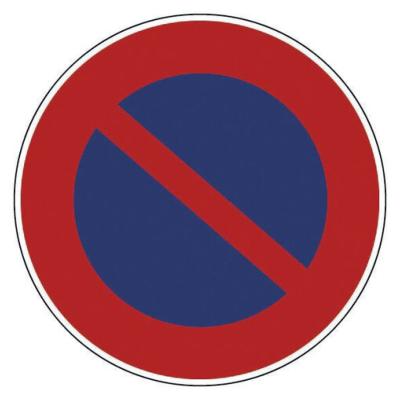 Panneau "défense de stationner" disque d'interdiction chantier 300 - Novap