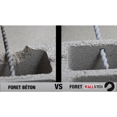 Foret marteau "Wallster" spécial matériaux creux parpaing brique SDS+ 104 - Diager