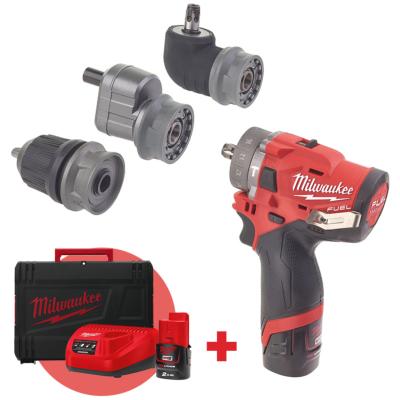 Perceuse  percussion 12V 2Ah (+2 batteries) - Milwaukee