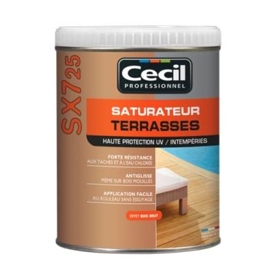 Saturateur terrasse SX725 naturel mat bois extrieur (1L) - Cecil