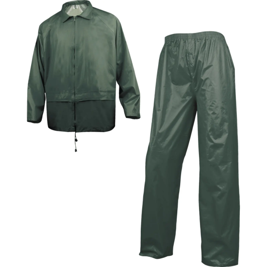 ENSEMBLE DE PLUIE POLYESTER ENDUIT PVC EN400 VERT - Delta Plus
