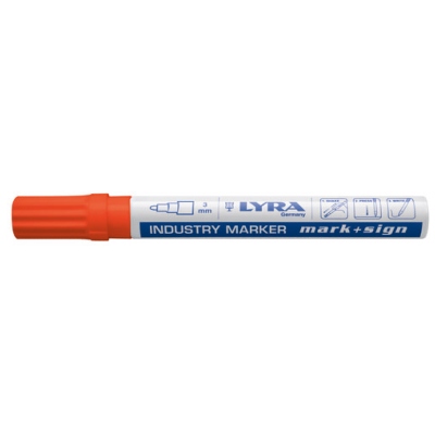 Marqueur "Industry Marker" orange 3mm - Lyra