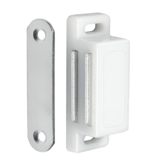 Aimant magnétique pour fermeture de meuble Blanc ABS 15.5 x 46 x 14 mm - Lokendo