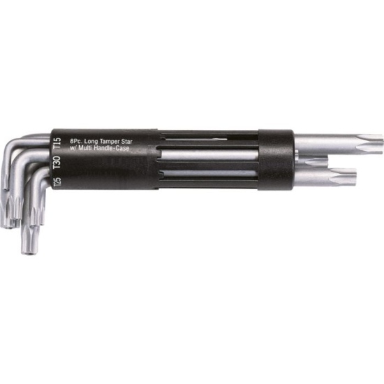Clé mâle Torx® Resistorx Percé Longue T10 à T50 (Jeu de 8) - Ks Tools