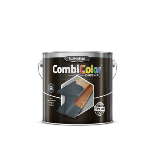 Peinture CombiColor® Métal 2,50L Gris Anthracite Brillant RAL 7016 (7389.2.5) - Rust Oleum