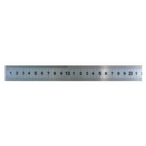 Réglet demi-rigide inox chromé mat 30x1,0mm Classe II 50cm - Wilmart